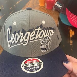 Georgetown Hoyas snapback flat bill cap. New with tags